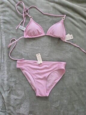 NWT Aerie Small Ribbed Bikini Set